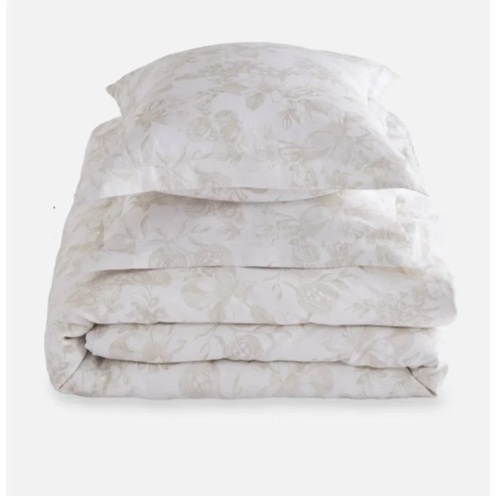 3 Pc Set Johnny Was Valentina Floral Linen Duvet Cover Set